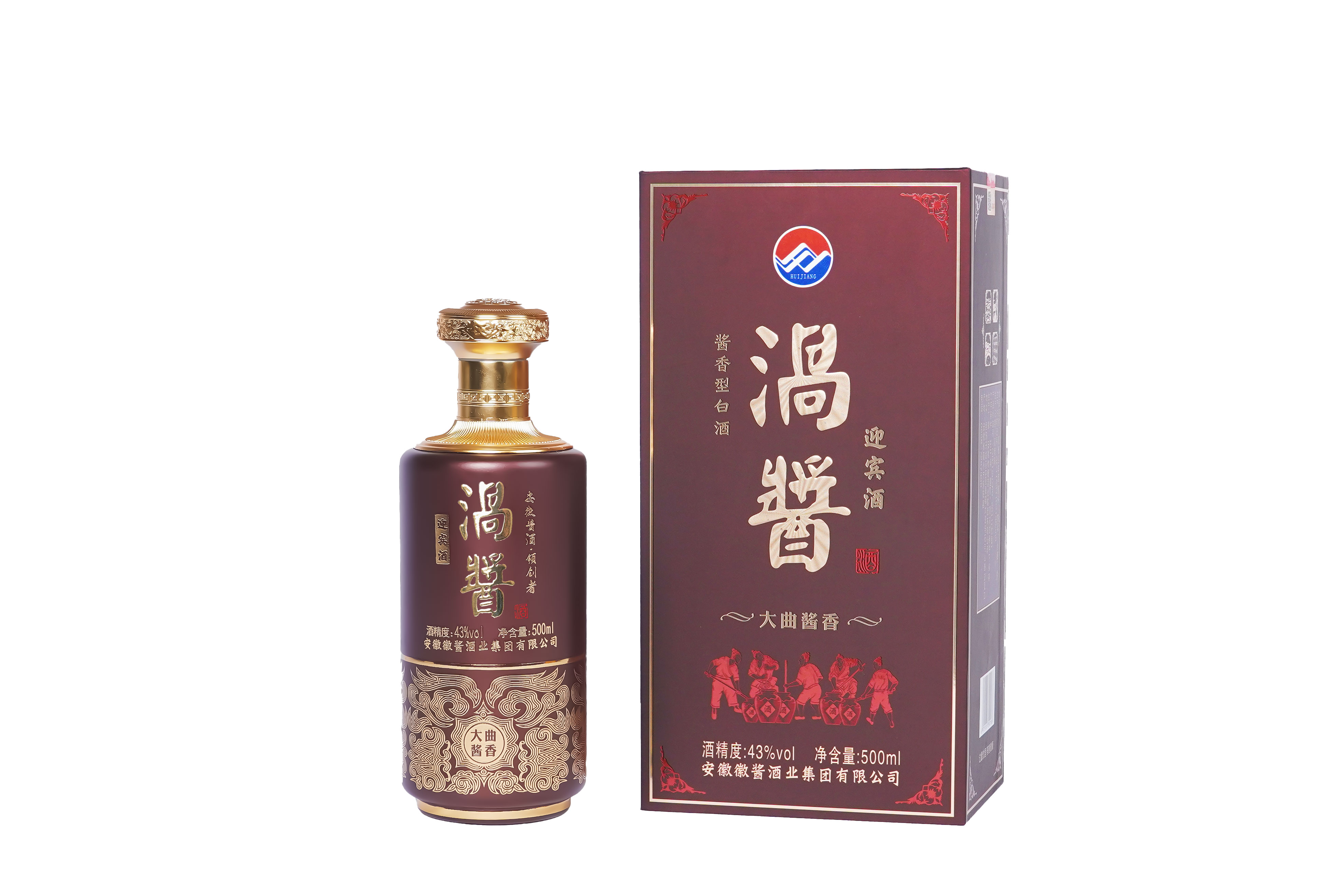 涡酱迎宾酒43度酱香型白酒